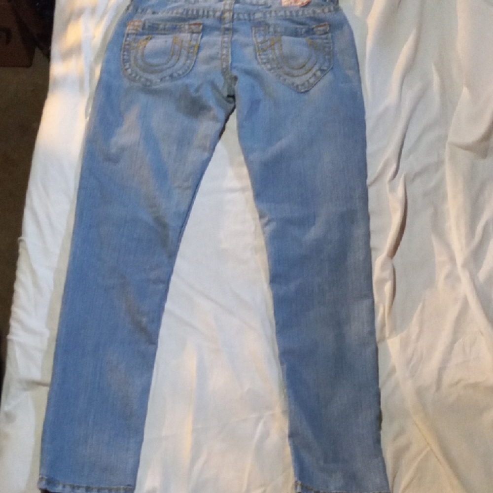 True Religion Blue Straight Leg Jeans Classic Fit